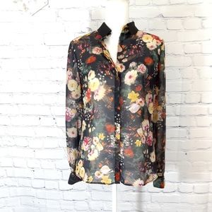 🌹5/25 MNG floral blouse Sz Sm
